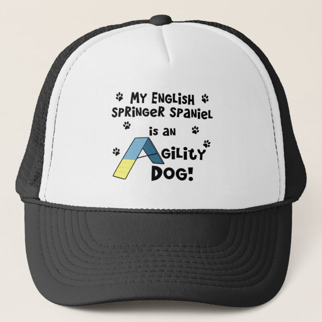 Boné Cão da agilidade do Spaniel de Springer inglês (Frente)