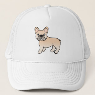 Boné Cão-de-Cartoon de Cream-Bulldog