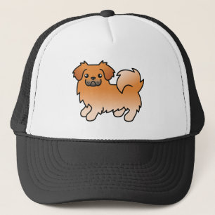 Boné Cão de Cartoon Vermelho Tibetano - espanhol espanh