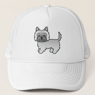 Boné Cão de Cartoons de Cairn Terrier Cute