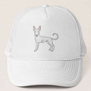 Boné Cão de desenho animado branco ibizano Casaco