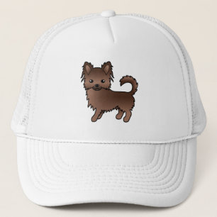 Boné Cão de desenho animado de chocolate Casaco Chihua
