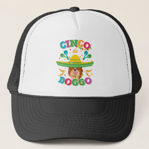 Boné Cão do Corgi de Cinco de Mayo