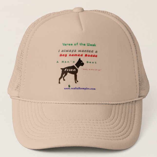 Boné cão nomeado - chapéu (Frente)