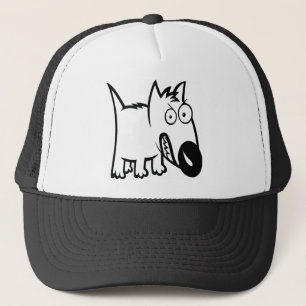 Boné Cão resoluto bonito dos desenhos animados