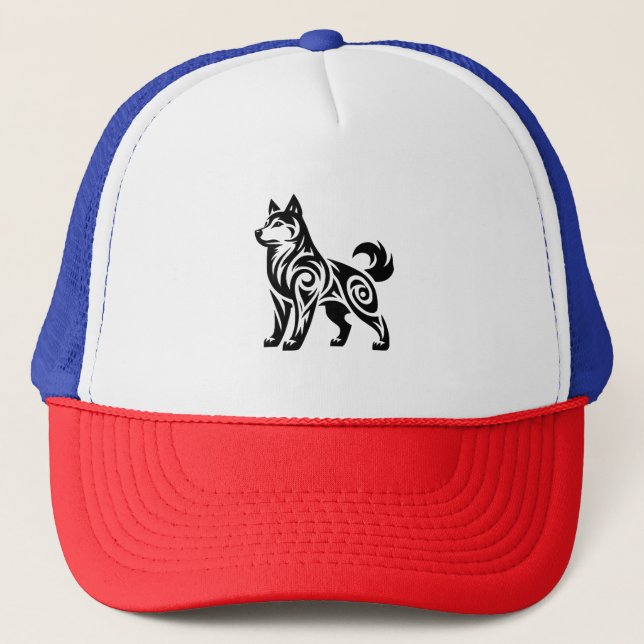 Boné Cão Rouco Tribal Místico Poderoso (Frente)
