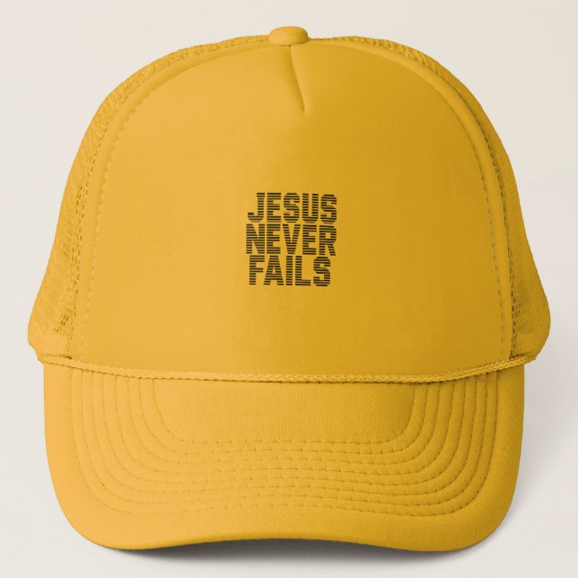 Boné Cap Jesus Never Fails (Frente)