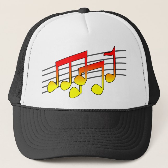 Boné capa de notas musicais (Frente)