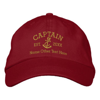 Boné Capitão Com Âncora Personalizada
