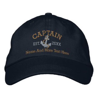 Boné Capitão Com Âncora Personalizado