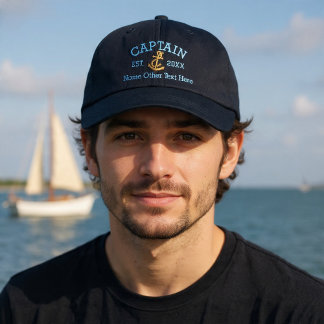 Boné Capitão Com Âncora Personalizado