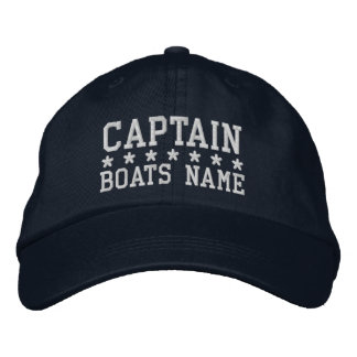 Boné Capitão Com Nome De Barcos Personalizado