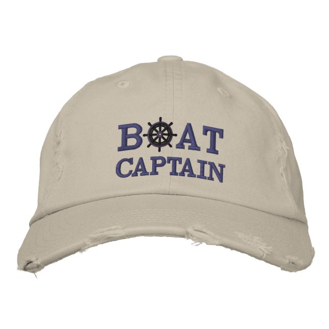 Boné Capitão de Barco Náutico Personalizado (Frente)