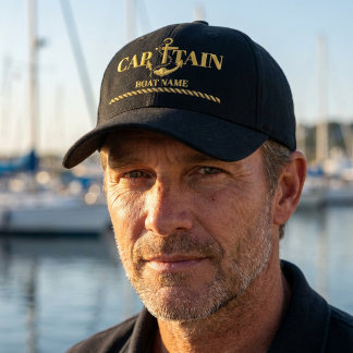 Boné Capitão de Barco Náutico Personalizado