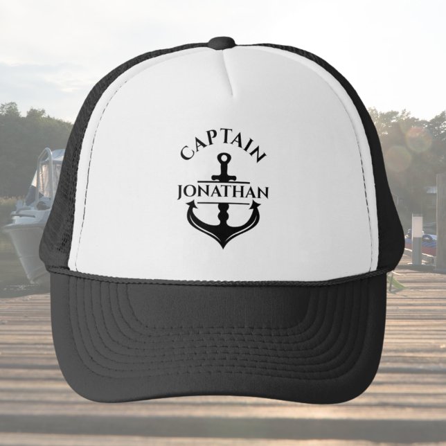Boné Capitão de Barco Personalizado (Custom captain hat)