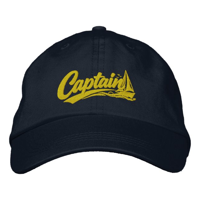 Boné Capitão de Barcos Simples Estilo Tipografia Negrit (Frente)