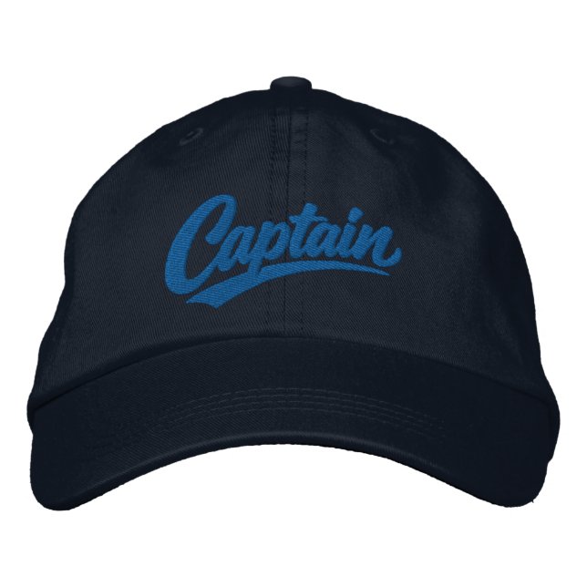 Boné Capitão Estilo de Tipografia Negrito Simples (Frente)