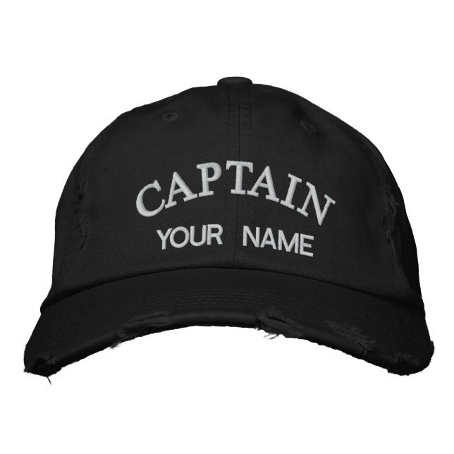 Boné Capitão Modelo bordado personalizado (Frente)