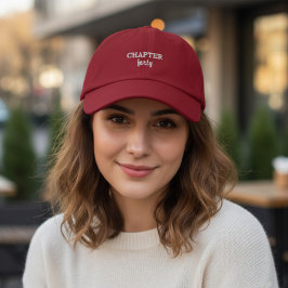 Boné CAPÍTULO quarenta em Vermelho