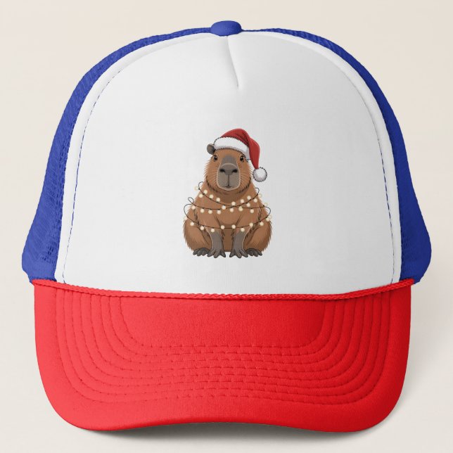 Boné Capivara Natal Correspondência Divertida Papai Noe (Frente)