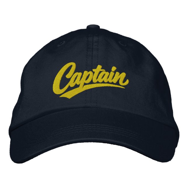 Boné Captain Simple Bold Typography Style (Frente)