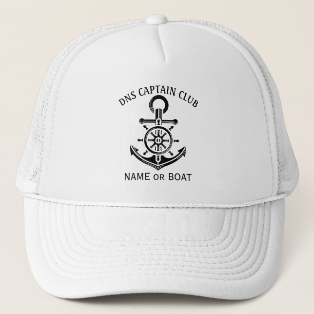 Boné Captain Your Boat Name  (Frente)