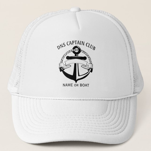 Boné Captain Your Boat Name  (Frente)