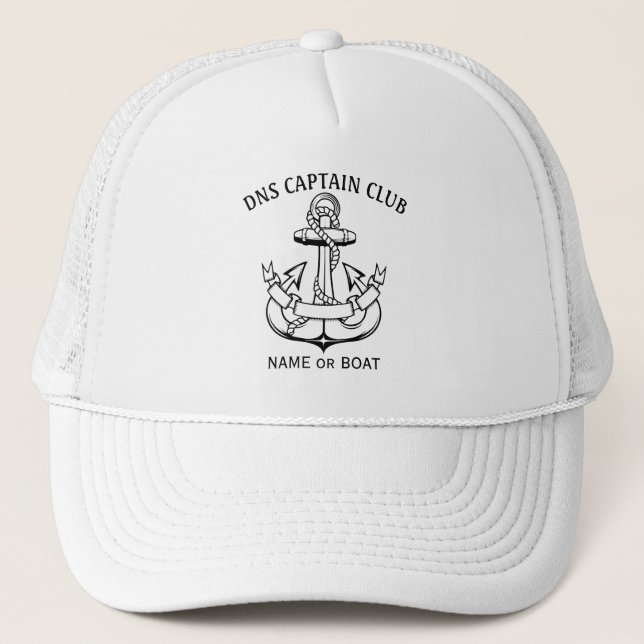 Boné Captain Your Boat Name  (Frente)