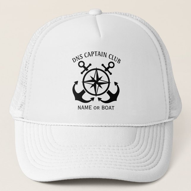 Boné Captain Your Boat Name  (Frente)