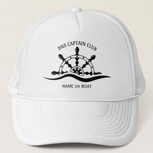 Boné Captain Your Boat Name  (Frente)