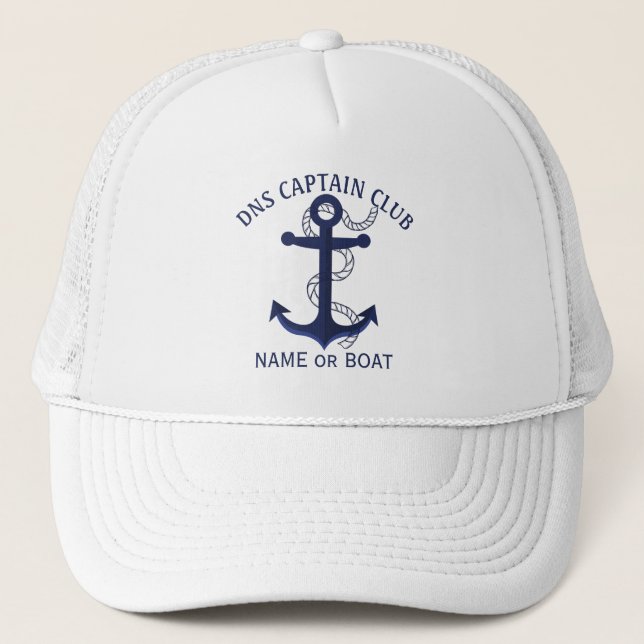 Boné Captain Your Boat Name  (Frente)