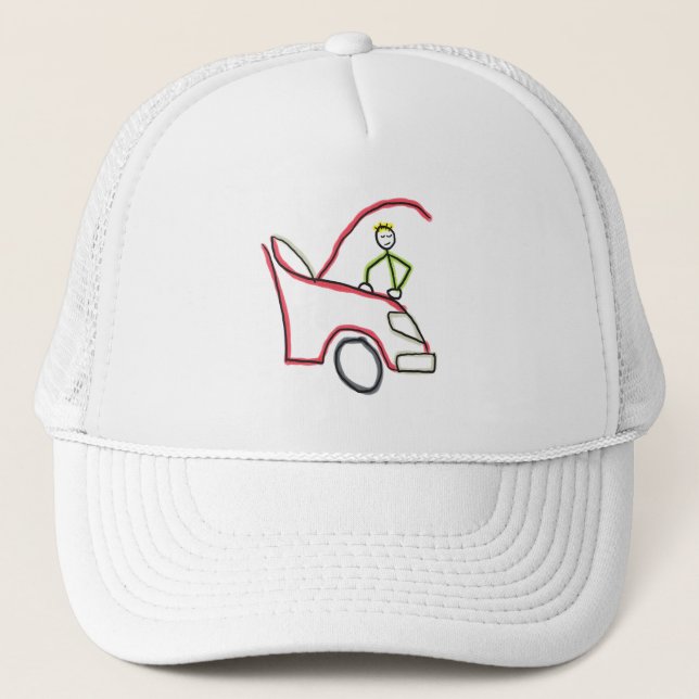 Boné Car Mechanic Stickman (Frente)