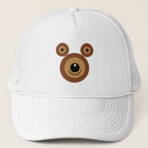 Boné Cara de urso engraçado