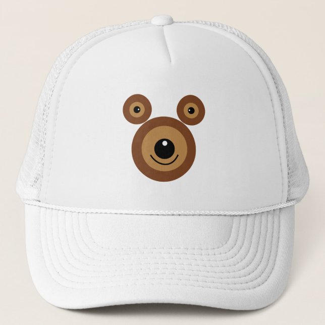Boné Cara de urso engraçado (Frente)