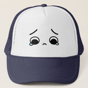Boné Cara Triste Sentindo Emoji Abaixo