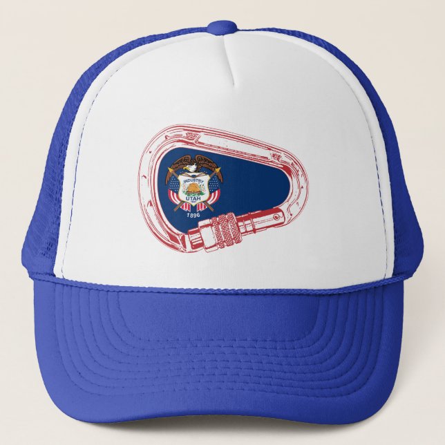 Boné Carabineiro de subida da bandeira de Utah (Frente)