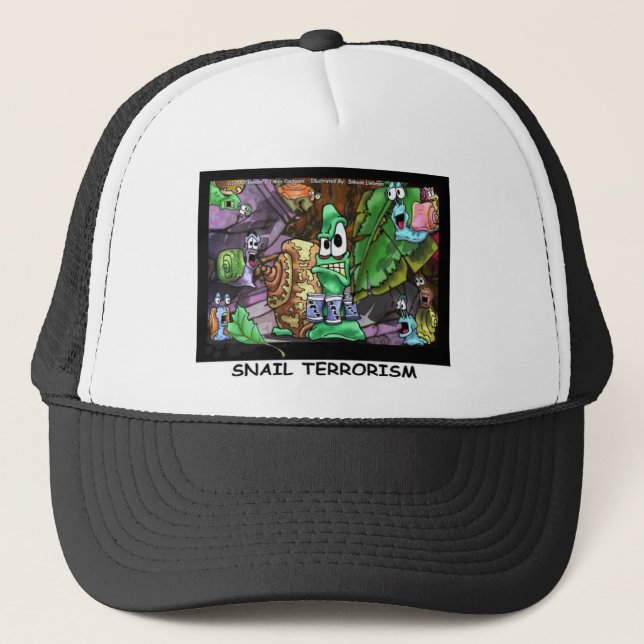 Boné Caracóis Perigosos Camisetas Divertidas Presentes  (Frente)