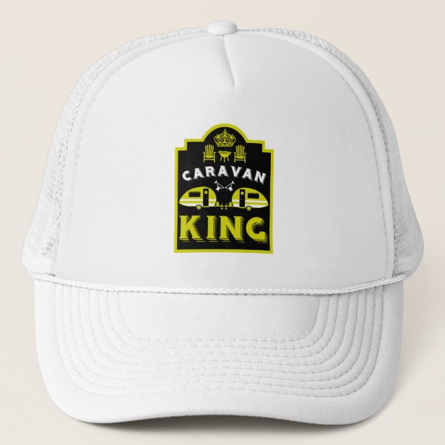 Boné Caravan King Presente Para Campers (Frente)