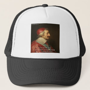Boné Cardinal Richelieu Success Wisdom Quote