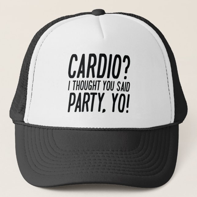 Boné Cardio Party Yo (Frente)