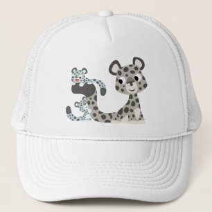 Boné Caricatura Leopardo de Neve e Cubs Hat