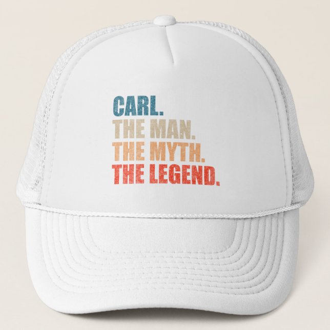 Boné Carl O Homem O Mito A Lenda (Frente)