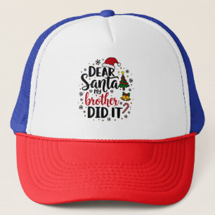 Boné Caros Papais noeis Meu Irmão Fez isso de Natal