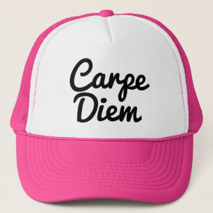 Boné Carpe Diem aprecia o chapéu personalizado de camin
