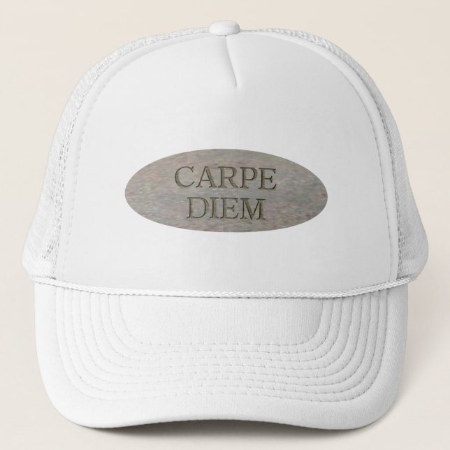 Boné Carpe Diem Stone Trucker hat (Frente)