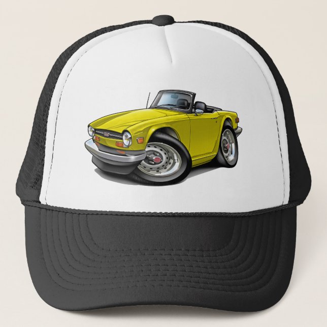 Boné Carro amarelo de Triumph TR6 (Frente)