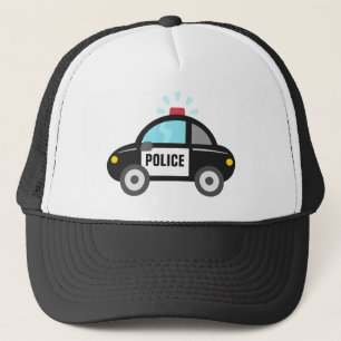 Boné Carro de Polícia Fofo com Sirene Para Crianças