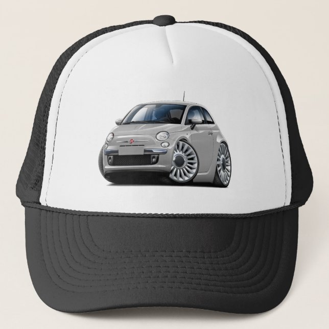 Boné Carro de prata de Fiat 500 (Frente)