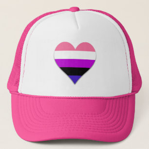 Boné Carro do orgulho de Genderfluidez, Trucker Hat
