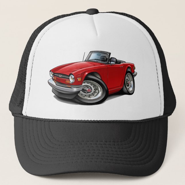 Boné Carro do vermelho de Triumph TR6 (Frente)